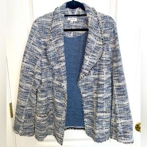 Max Studio blazer, blue, cream, and white in color, Sz XL, worn once
